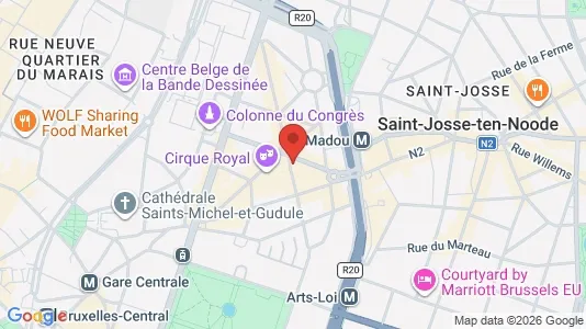 Coworking spaces for rent i Stad Brussel - Photo from Google Street View