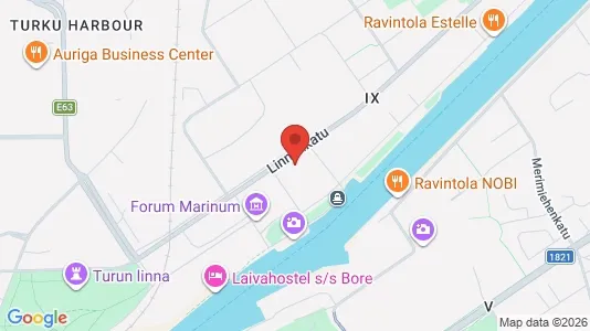 Lokaler til leie i Turku - kort over placeringen