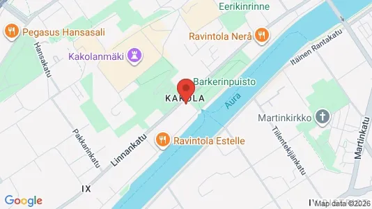 Commercial properties for rent i Turku - kort over placeringen