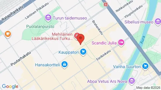Lagerlokaler för uthyrning i Åbo - kort over placeringen