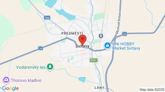 Varastot Vuokrattavana i Svitavy - Kuva Google Street Viewstä