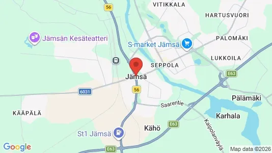 Liikekiinteistöt Vuokrattavana i Jämsä - Kuva Google Street Viewstä
