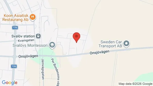Toimistotilat Vuokrattavana i Svalöv - Kuva Google Street Viewstä