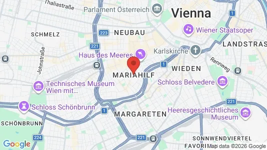 Gewerbeflächen zur Miete i Wien Mariahilf – Foto von Google Street View