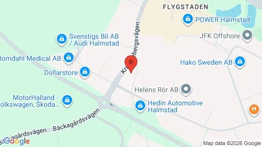 Företagslokaler för uthyrning i Halmstad – Foto från Google Street View