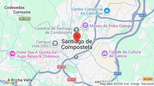Winkels te huur i Santiago de Compostela - Foto uit Google Street View