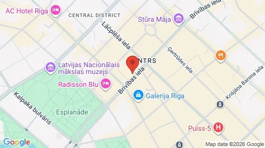 Kontorslokaler för uthyrning i Riga Centrs – Foto från Google Street View