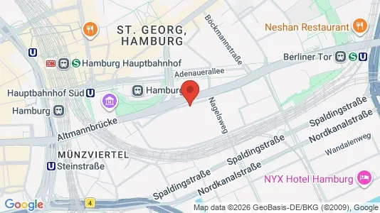 Büros zur Miete i Hamburg Mitte – Foto von Google Street View