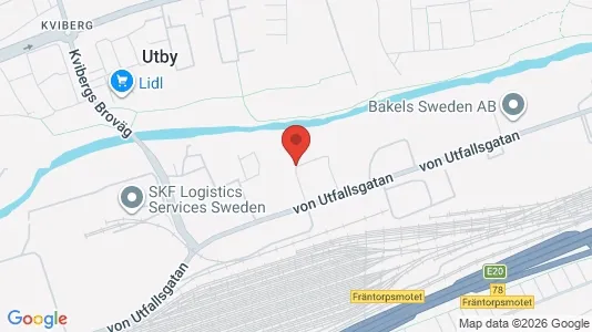 Lagerlokaler til leje i Gøteborg Ø - Foto fra Google Street View