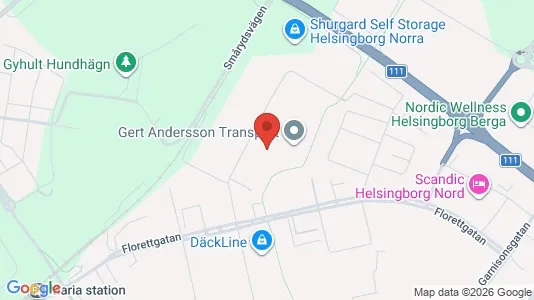 Lager zur Miete i Helsingborg – Foto von Google Street View