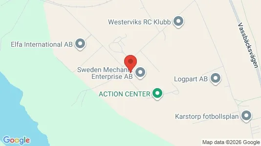 Teollisuuskiinteistöt Vuokrattavana i Västervik - Kuva Google Street Viewstä