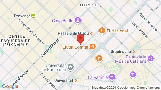 Coworking-tilat Vuokrattavana i Barcelona Eixample - Kuva Google Street Viewstä
