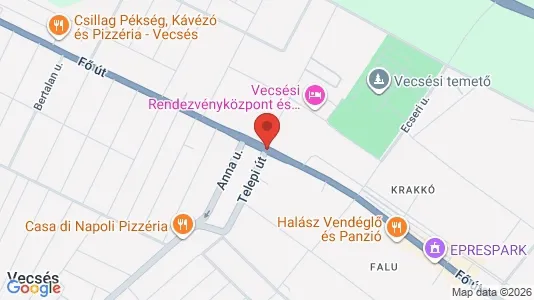 Varastot Vuokrattavana i Gyáli - Kuva Google Street Viewstä