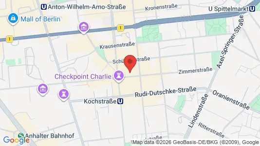 Kontorhoteller til leje i Berlin Mitte - kort over placeringen