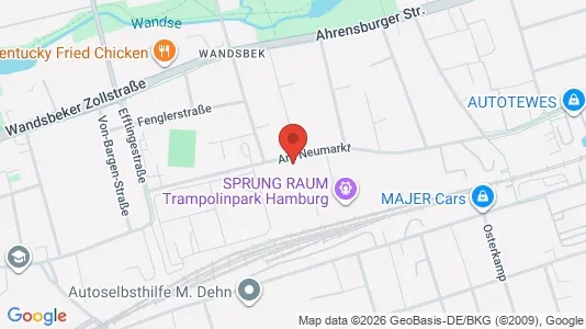 Büros zur Miete i Hamburg Wandsbek - kort over placeringen