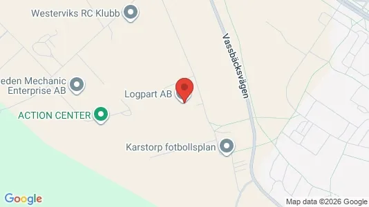 Toimistotilat Vuokrattavana i Västervik - Kuva Google Street Viewstä