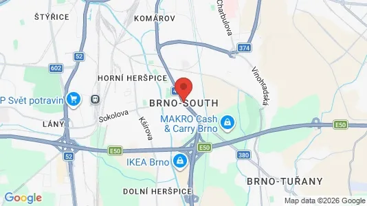 Kaupat Vuokrattavana i Brno-Jih - Kuva Google Street Viewstä