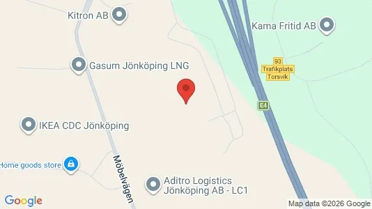 Lager til leie i Jönköping – Bilde fra Google Street View