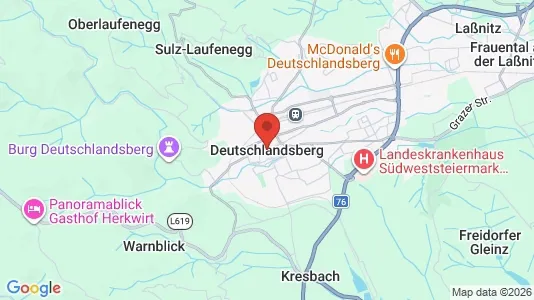 Büros zur Miete i Deutschlandsberg – Foto von Google Street View