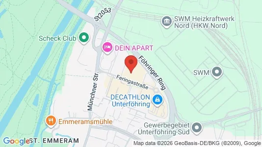 Office spaces for rent i Unterföhring - kort over placeringen